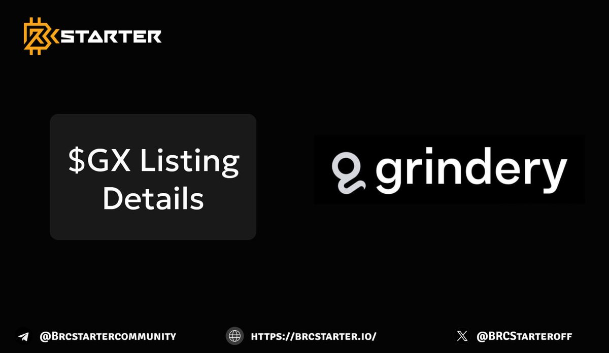 BrightStart (@brcstarteroff) on Twitter photo BRCStarters,
<a href="/grindery_io/">Grindery | The currency of AI</a> token $GX will list today on <a href="/kucoincom/">KuCoin</a> , <a href="/Gate_io/">Gate</a> , <a href="/MEXC_Official/">MEXC</a> and <a href="/Uniswap/">Uniswap Labs 🦄</a> at 14:00 PM UTC
⚠️ Note that currently only on Kucoin and Gate you can deposit $GX on ETH network,
So if you want to sell on CEX you must send the tokens only on Kucoin BRCStarters,
<a href="/grindery_io/">Grindery | The currency of AI</a> token $GX will list today on <a href="/kucoincom/">KuCoin</a> , <a href="/Gate_io/">Gate</a> , <a href="/MEXC_Official/">MEXC</a> and <a href="/Uniswap/">Uniswap Labs 🦄</a> at 14:00 PM UTC
⚠️ Note that currently only on Kucoin and Gate you can deposit $GX on ETH network,
So if you want to sell on CEX you must send the tokens only on Kucoin