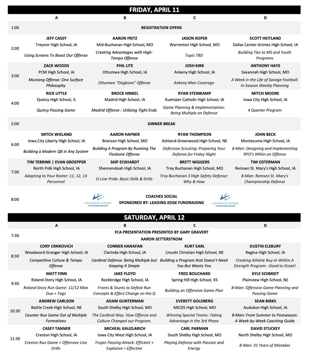 This year's speaker list is 🔥🔥

Elite speakers excited to share their stuff.  Don't miss out!

EARLY REGISTRATION DISCOUNT ENDS SATURDAY!
