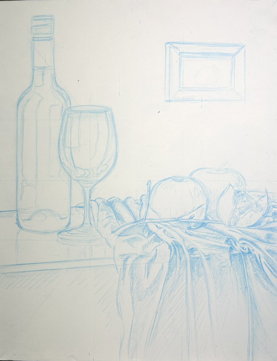 ryota884's tweet photo. ということでF6号、開始!
#色鉛筆画 #静物画 #林亮太 #5色描画 #静物モチーフ写真集 #DesArtCOLOR #デザートカラー https://t.co/mV0jDuwYks