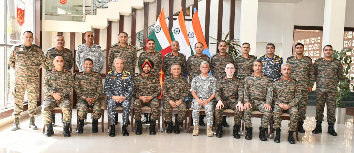 HQ_IDS_India's tweet photo. General Anil Chauhan, #CDS addressed the #FutureLeaders of  #IndianArmedForces during the Joint Capsule of the three Tri-Services War Colleges at #AWC, Mhow.
#CDS shared strategic insights on the evolving security landscape, highlighting its implications for future conflicts and the need for a synergetic response. He urged officers from the three Services to develop pragmatic strategies and build #FutureReady organisations and capabilities, ensuring seamless coordination with other national institutions to safeguard #NationalSecurity.
#CDS released the latest edition of the Def Tech Journal, a prestigious publication of #ArmyWarCollege with a legacy spanning over half a century. Dedicated to tracking advancements in defence technology & disruptive innovations, the current edition explores #TechnologyAbsorption in alignment with the Indian Army’s vision. 

@DefenceMinIndia
@SethSanjayMP
@SpokespersonMoD
@artrac_ia