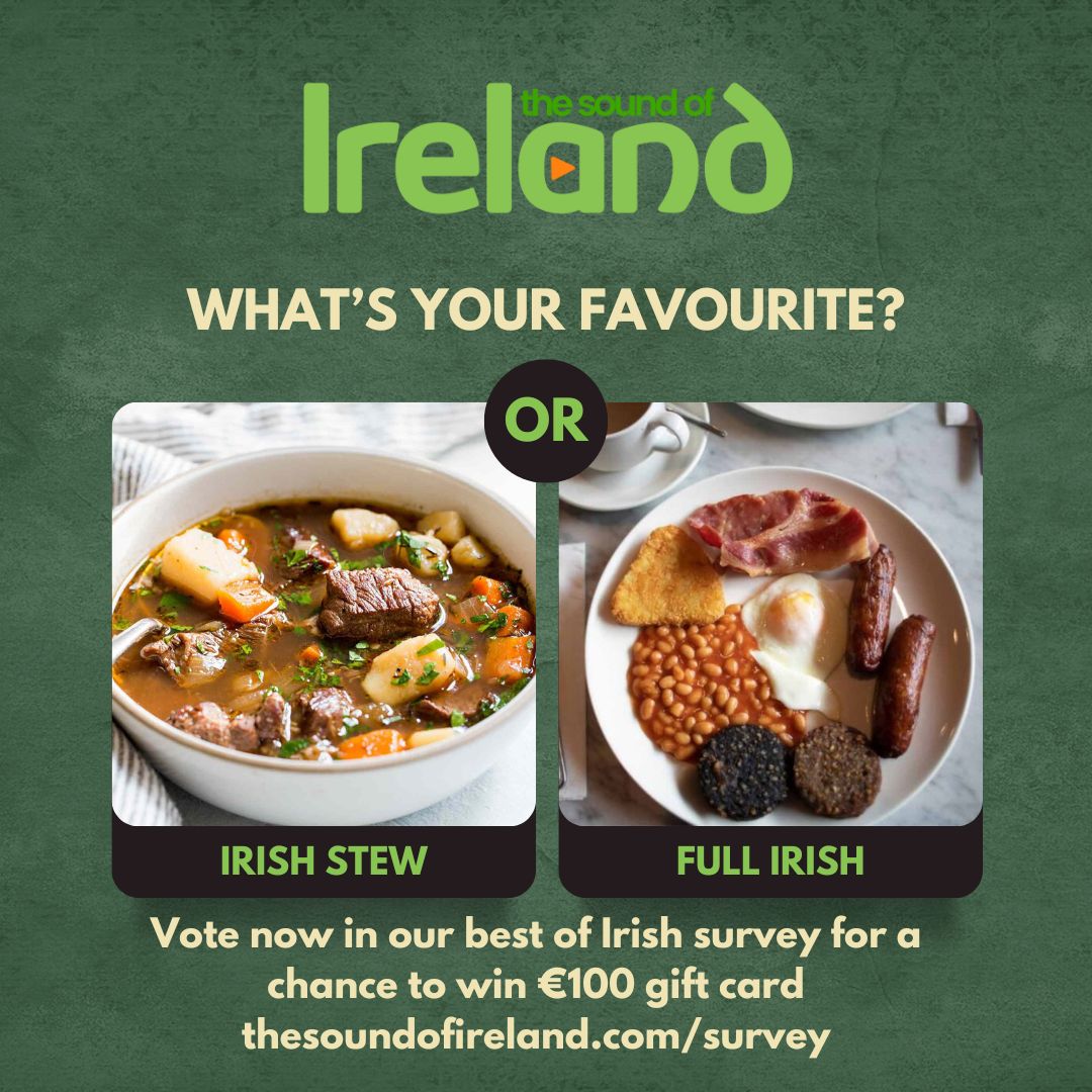 Enter The Sound of Ireland survey for a chance to WIN €100 gift card thesoundofireland.com/survey/