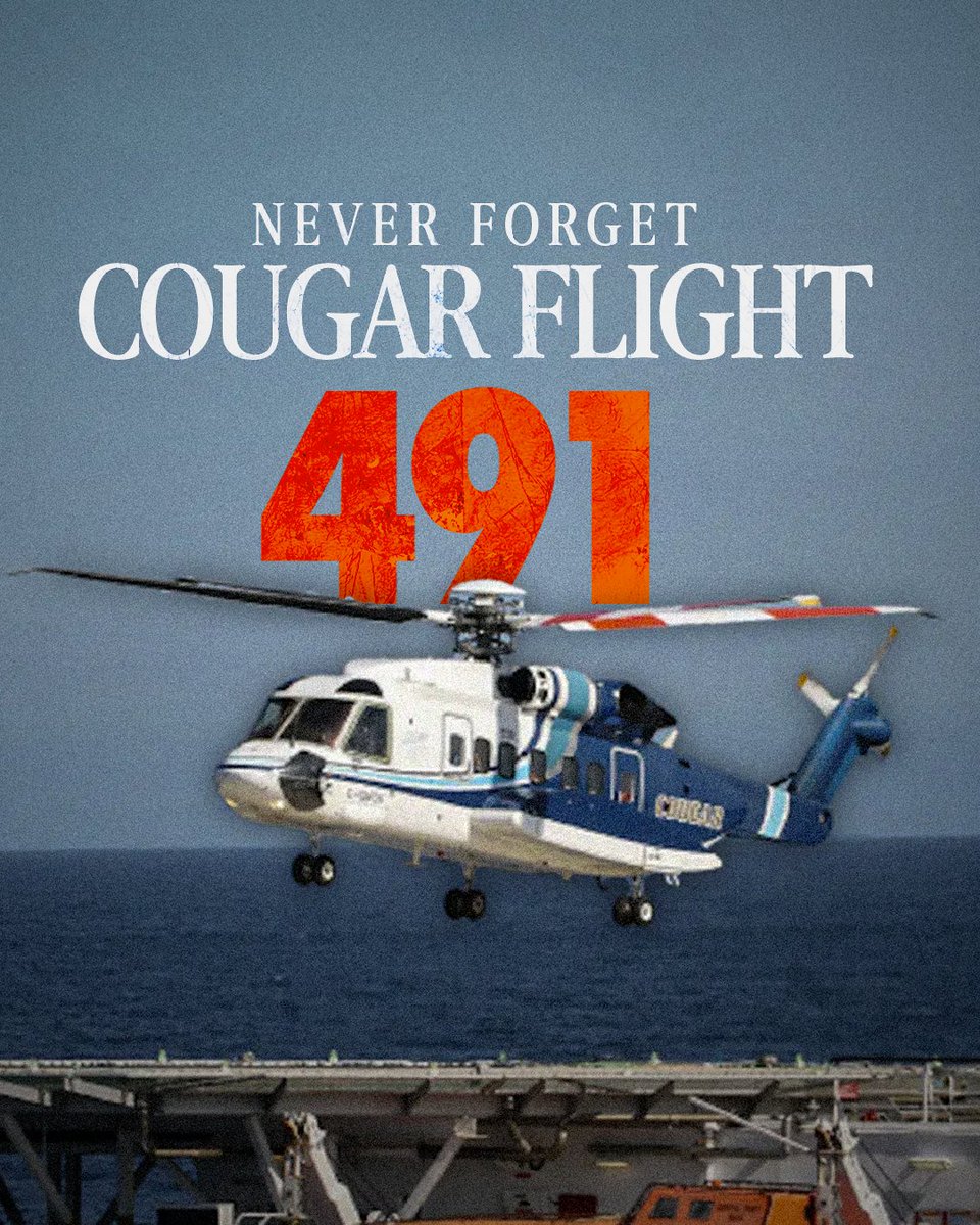Today, we remember the 17 lives lost in the Cougar Flight 491 tragedy. Sixteen years have passed, but their memory remains with us always. Our hearts are with their families, friends, and all those affected.

They will never be forgotten.