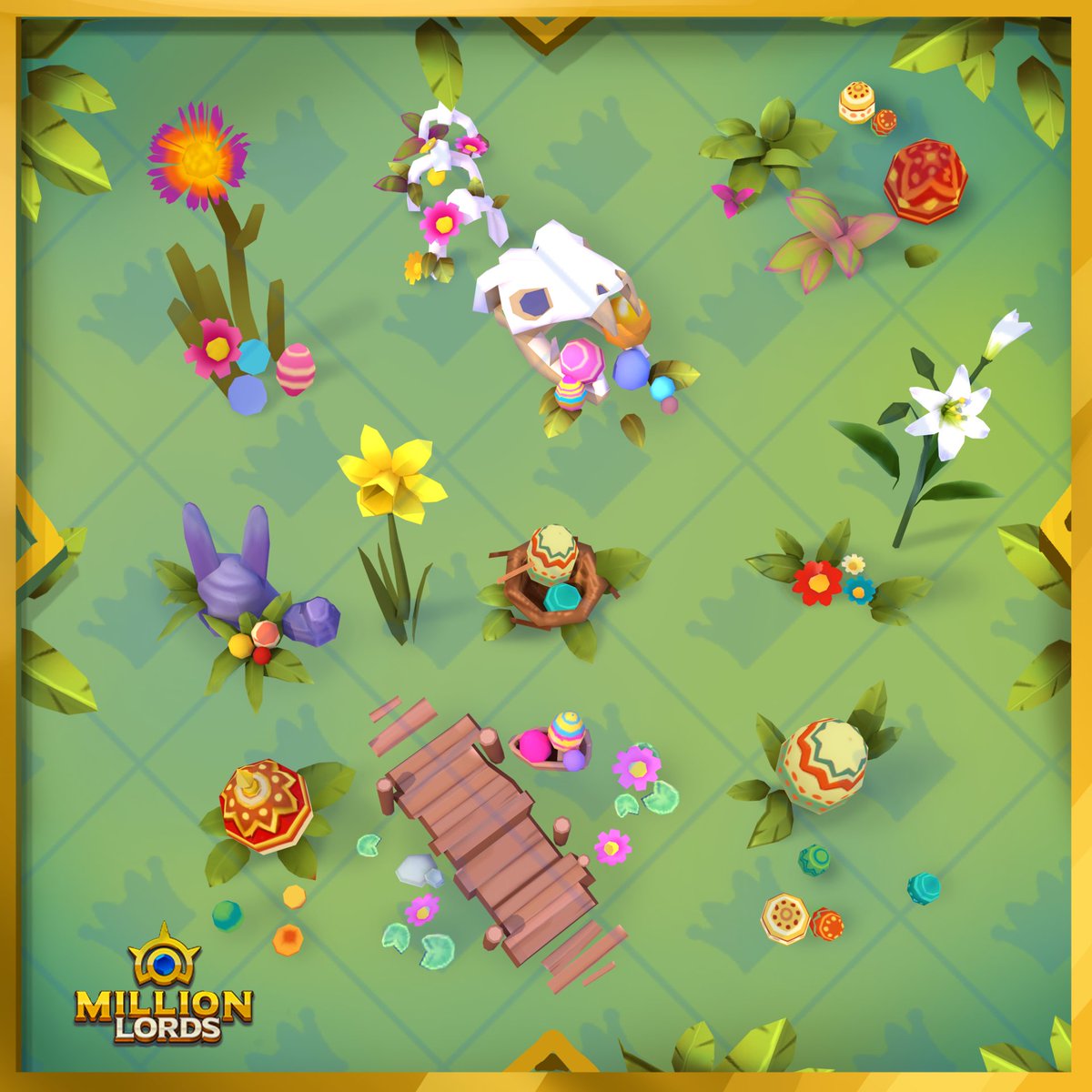 It's hard to imagine that ruthless battles, broken alliances, and victorious conquests are taking place on the very same ground where such beauty exists, isn't it? ⚔️🌸🥚

➡️ EASTER-LRWUO2
___
Join the community today on discord.gg/million-lords