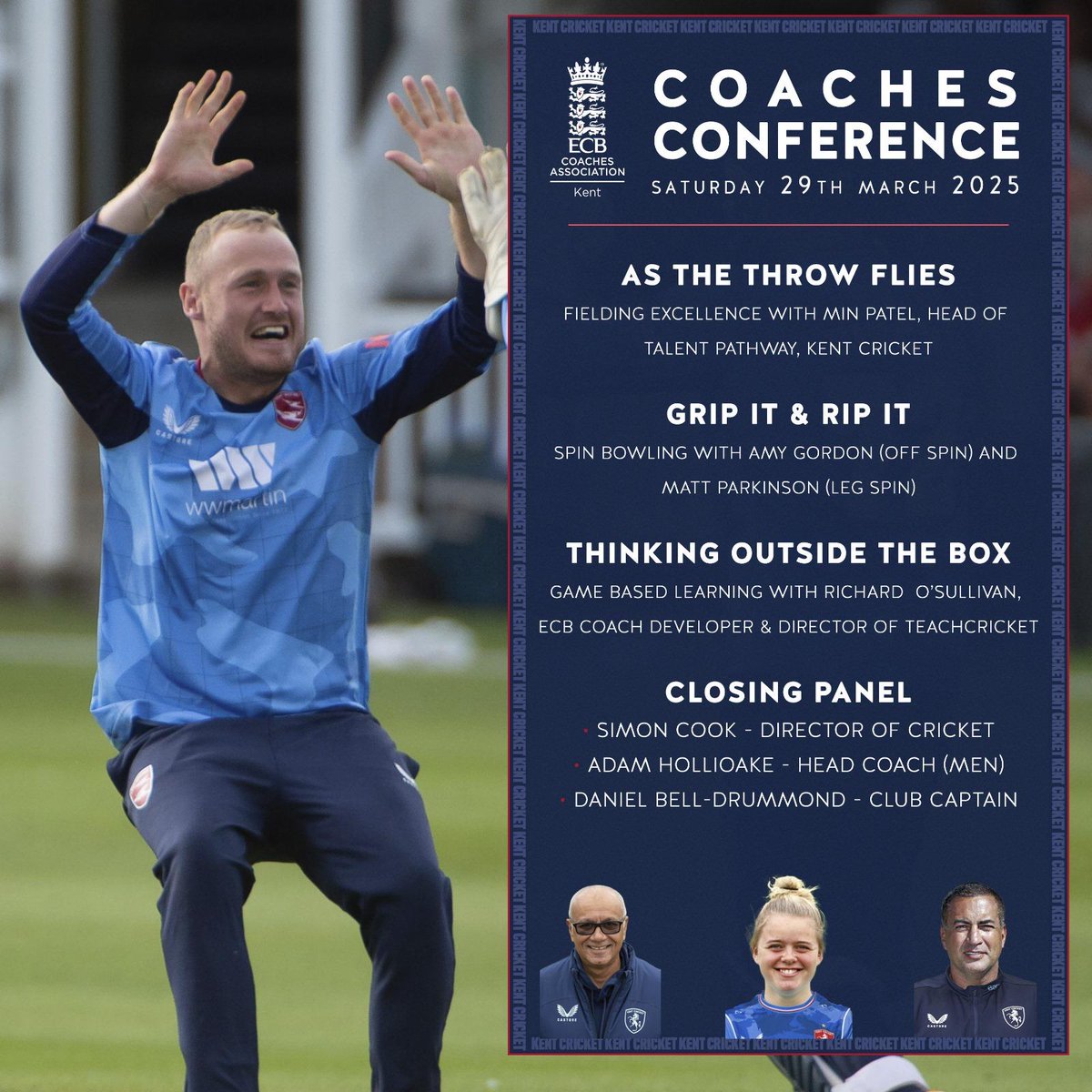 @ECBCA_Kent (@ecbca_kent) on Twitter photo Rippers Delight- Kent Spinners Matt Parkinson and Amy Gordon are both featuring at this years Coaches Conference, Saturday 29th March.
Book now- kentcricket.co.uk/news/hollioake…
<a href="/KentCricket/">Kent Cricket</a> <a href="/KentCricketDev/">Kent Cricket Community Team</a> <a href="/Kentcricketlge/">Kent Cricket League</a> Rippers Delight- Kent Spinners Matt Parkinson and Amy Gordon are both featuring at this years Coaches Conference, Saturday 29th March.
Book now- kentcricket.co.uk/news/hollioake…
<a href="/KentCricket/">Kent Cricket</a> <a href="/KentCricketDev/">Kent Cricket Community Team</a> <a href="/Kentcricketlge/">Kent Cricket League</a>