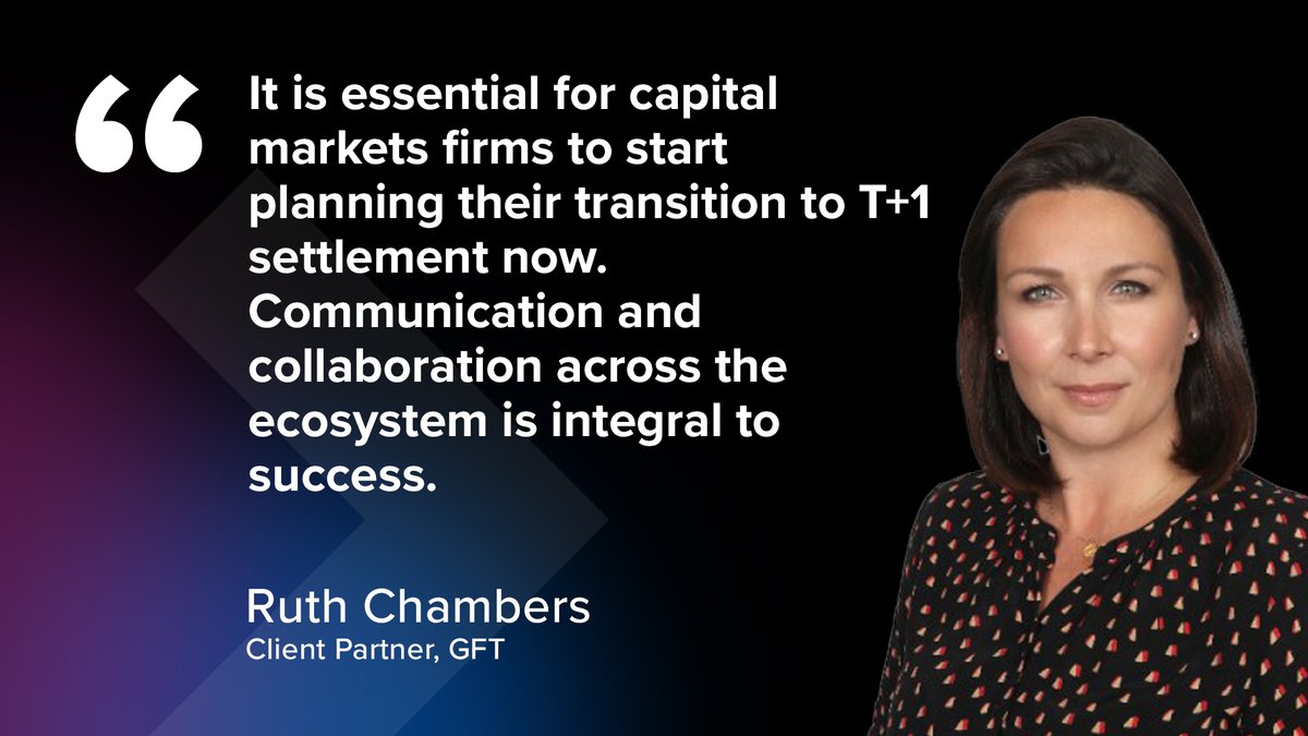 Discover our latest #GFT blog on 'The transition to T+1. Time to get started!'

Read in full here ➡️ okt.to/amYujU 

#teamGFT #AcceleratedSettlement #Blog #Partnership #Regulation