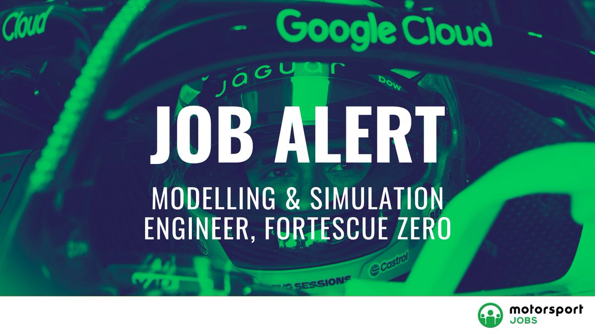 Motorsport_Jobs's tweet photo. Modelling &amp; Simulation role with Fortescue Zero

Apply 🔗 https://t.co/XXyWqRFASC

#motorsportjobs #motorsport #jobs #jobalert #jobsinmotorsport #fe #formulae #fortescuezero #modelling #simulation #algorithms #software #systems #Matlab #Python #JavaScipt #cplusplus #Simpack https://t.co/ElrYns3KGL