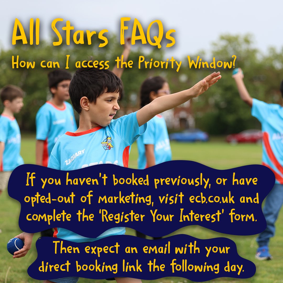 How can you access the priority window which opens today? 🤔 

#AllStarsCricket