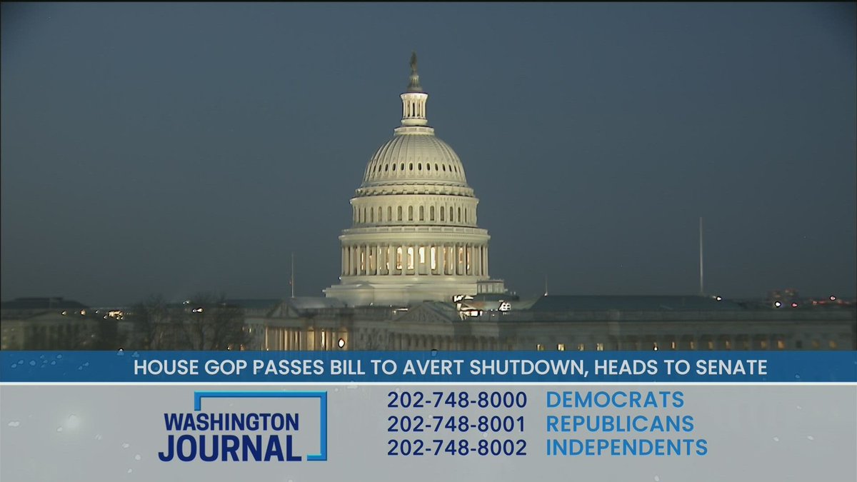cspanwj's tweet image. House GOP passed a bill last night to avert a government shutdown. The bill now heads to Senate. Your reactions?
Call in, text, or tweet to join the discussion: tinyurl.com/58tm3pz8