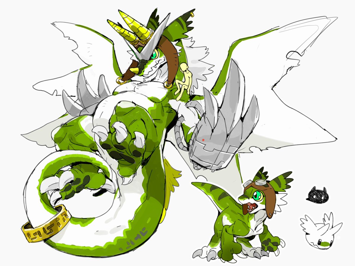 nazume4's tweet image. Digimon数码兽oc