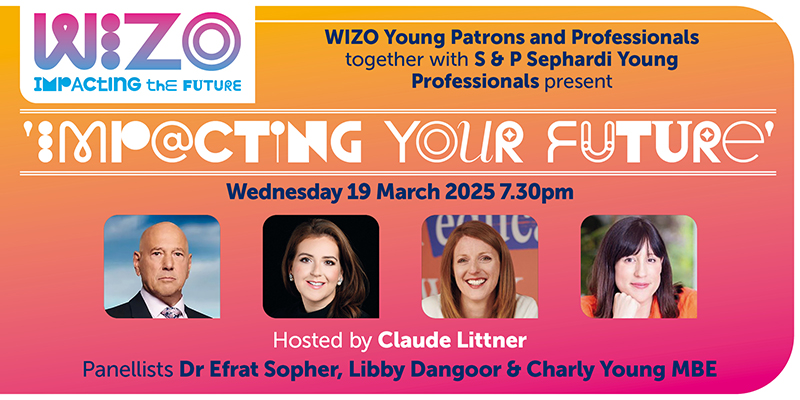 WIZOuk's tweet photo. March 19 - Don't miss the chance to hear from the renowned business leaders and Lord Sugar’s trusted aide on The Apprentice @claudelittner. 
WIZO Young Patrons and Professionals network, in collaboration with S&amp;P Sephardi Young Professionals. Book here
https://t.co/20AcvUG7yc https://t.co/8N3iJUpue9
