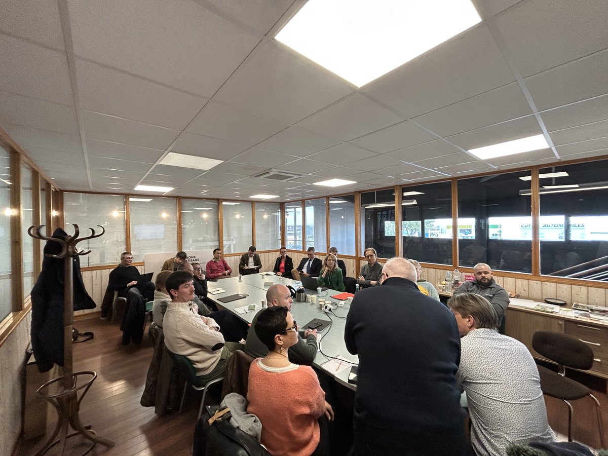Le Groupe RSE de <a href="/GuerandeATL/">GUERANDE ATLANTIQUE</a> a accueilli SCIC Estuaire Energies pour présenter la mutualisation d’énergie. Une initiative pour une énergie durable et économique sur la zone de Villejames. 
Merci à Franck SPRECHER et Hugues DELPLANQUE ! #TransitionEnergetique #GuérandeAtlantique