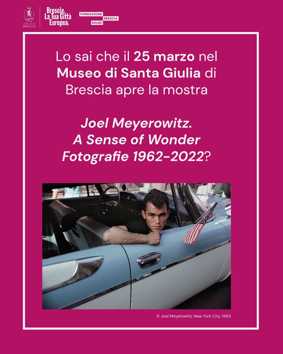 La prima grande retrospettiva italiana di Joel Meyerowitz dal 25 marzo al Museo di Santa Giulia di Brescia! Un appuntamento imperdibile 💫