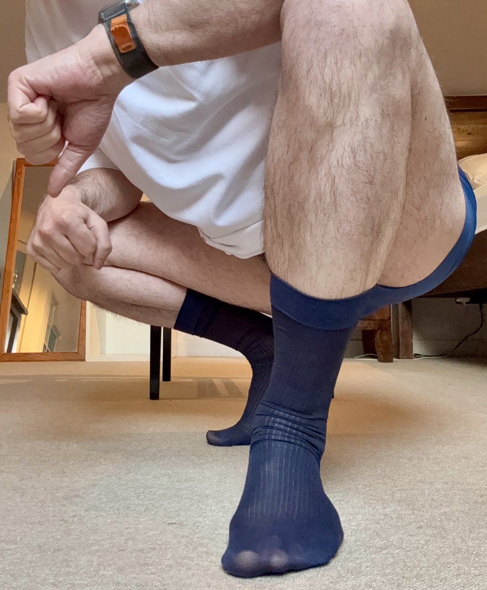 More Dad in sheer socks. You lads want to see vids in some? 🤔😉