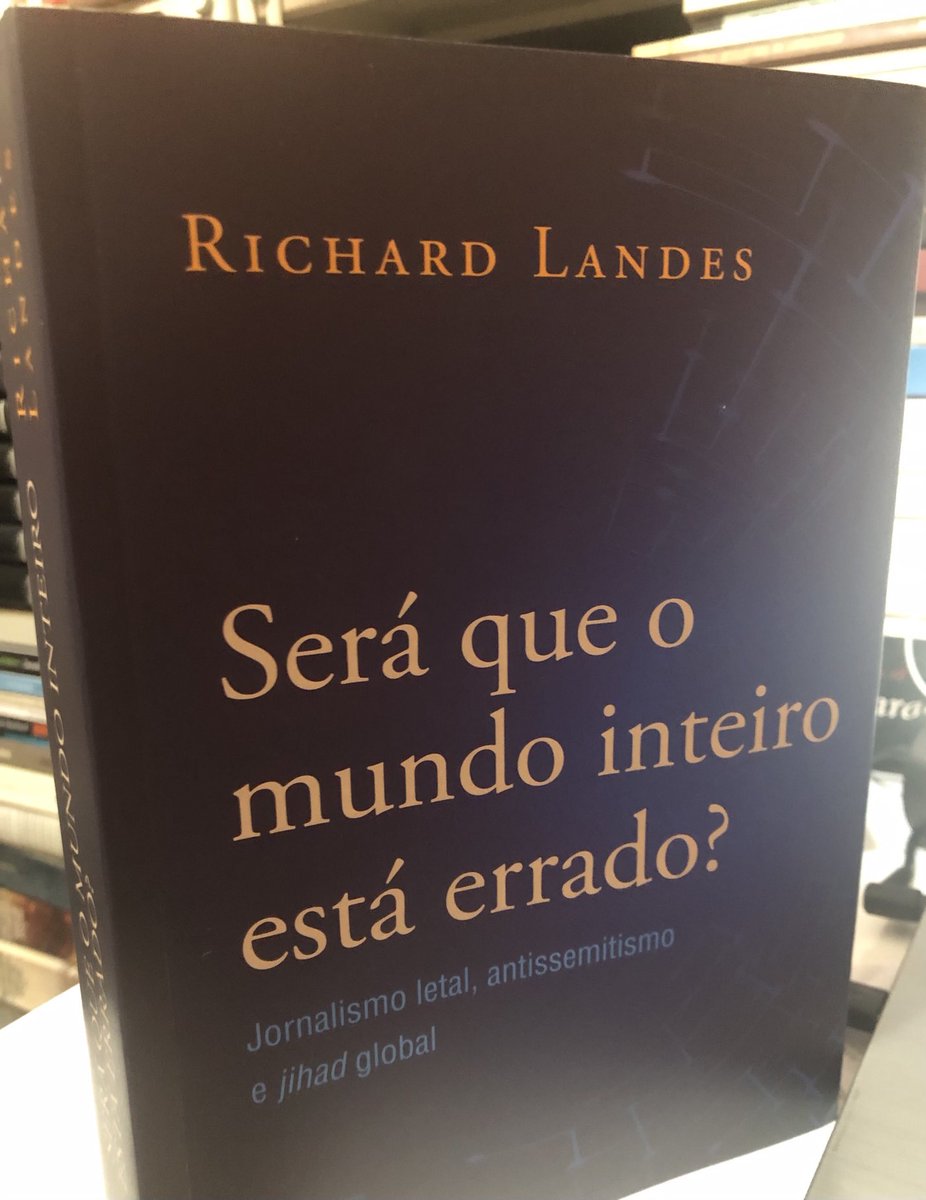 Finalmente um livro do grande ⁦<a href="/richard_landes/">Richard Landes</a>⁩ foi lançado no Brasil, numa edição caprichada da ⁦<a href="/editoracontexto/">Editora Contexto</a>⁩. Trata-se de uma obra-prima de análise histórica e filosófica, essencial para quem deseja entender os nossos tempos ásperos. Comprem imediatamente.