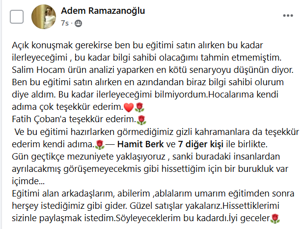 📢 Kamp Geri Bildirimi | OTÜ 21 Günlük Arbitraj Kampı

🔹 Amazon Arbitraj Eğitimi'ne katılan öğrencilerimizin dönüşleri bizim için çok değerli! Adem Bey'e bu süreçte edindiği pozitif deneyimleri bizlerle paylaştığı için teşekkür ediyoruz. 🙏

🔹 OTÜ olarak sunduğumuz Arbitraj