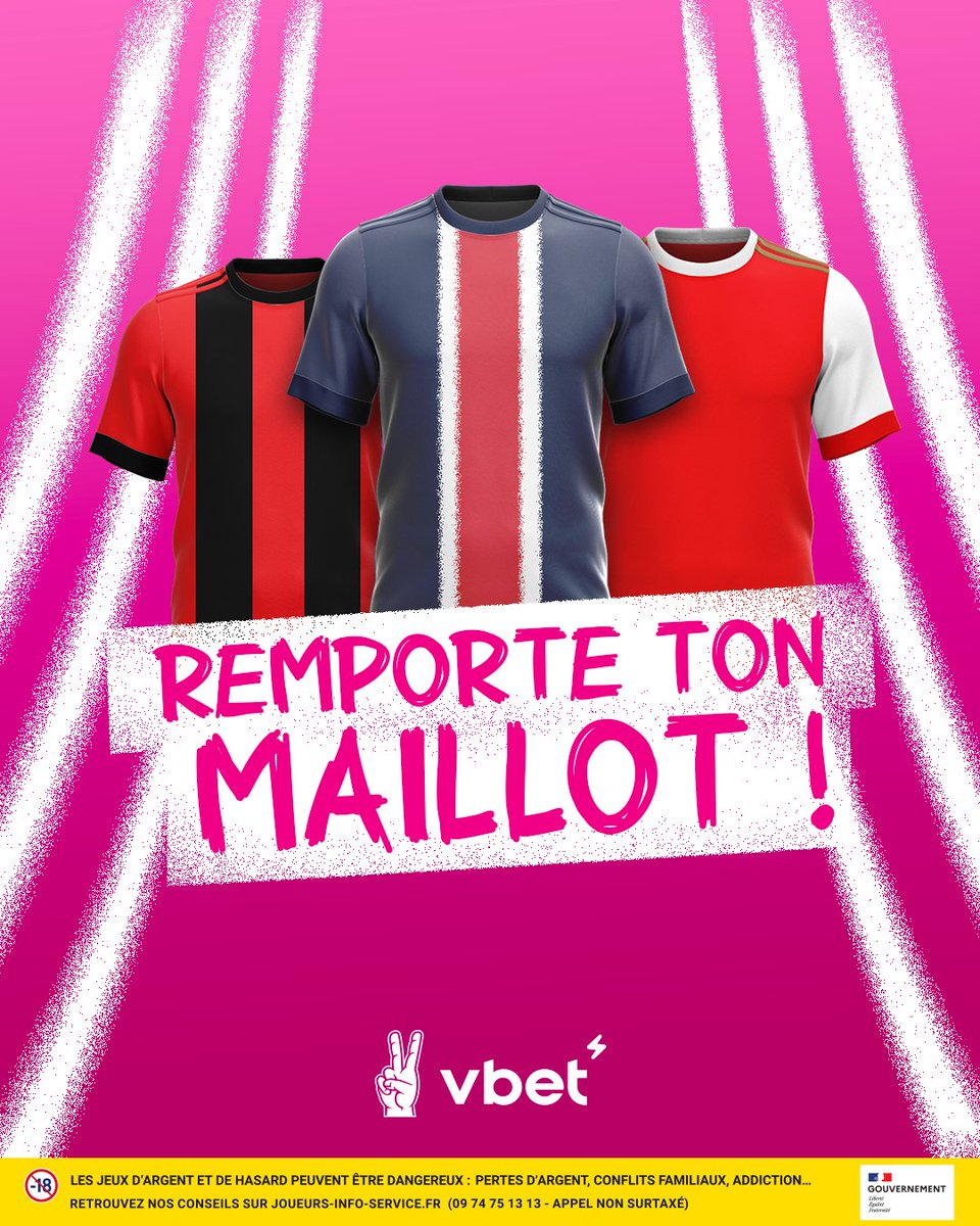 🎁 𝐂𝐎𝐍𝐂𝐎𝐔𝐑𝐒 🎁

Tente de remporter le maillot de ton choix 👕 #liguedeschampions 

Pour participer : 
Follow <a href="/VBET_fr/">VBET France</a> ✌️
RT 🔄