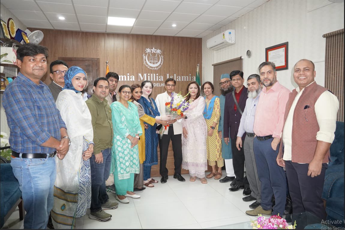 Jamia Millia Islamia (NAAC A++ Grade Central Univ) (@jmiu_official) on Twitter photo Professor Md. Mahtab Alam Rizvi Appointed as Regular Registrar of <a href="/jmiu_official/">Jamia Millia Islamia (NAAC A++ Grade Central Univ)</a>
Prof. Md. Mahtab Alam Rizvi today assumed charge as the Registrar of Jamia Millia Islamia (JMI) for a period of five years. With the appointment of Prof. Md. Mahtab Alam Rizvi, the university gets Professor Md. Mahtab Alam Rizvi Appointed as Regular Registrar of <a href="/jmiu_official/">Jamia Millia Islamia (NAAC A++ Grade Central Univ)</a>
Prof. Md. Mahtab Alam Rizvi today assumed charge as the Registrar of Jamia Millia Islamia (JMI) for a period of five years. With the appointment of Prof. Md. Mahtab Alam Rizvi, the university gets