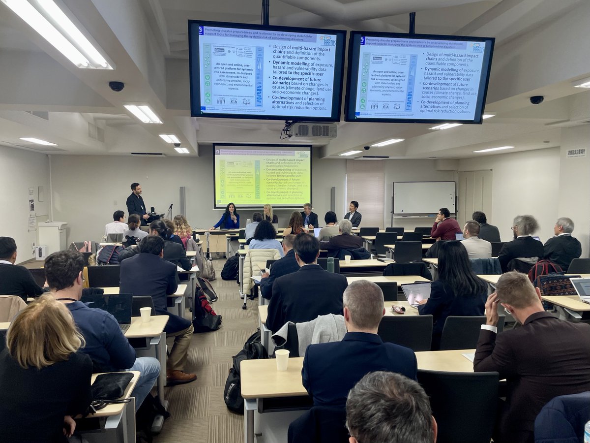 PARATUS-EU (@paratus_eu) on Twitter photo On 3-4 March, Funda Atun <a href="/UTwente/">University of Twente (inactive)</a> participated in the EU-JAPAN Forum on Research & Innovation in Support of #DisasterRiskReduction in Kyoto, where she presented PARATUS.
🎮On 5 March, she played the PARATUS Impact Chain #SeriousGame with colleagues of the Kyoto University. On 3-4 March, Funda Atun <a href="/UTwente/">University of Twente (inactive)</a> participated in the EU-JAPAN Forum on Research & Innovation in Support of #DisasterRiskReduction in Kyoto, where she presented PARATUS.
🎮On 5 March, she played the PARATUS Impact Chain #SeriousGame with colleagues of the Kyoto University.