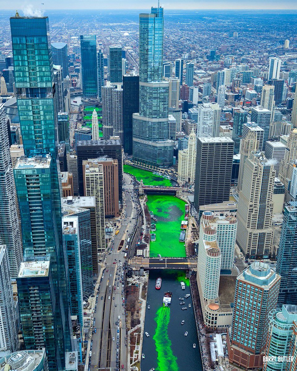 Countdown to St Patrick’s Day in Chicago.   We have only three days to go to get things started on the Chicago River.   How will you be celebrating?  <a href="/TourismIreland/">Tourism Ireland</a>