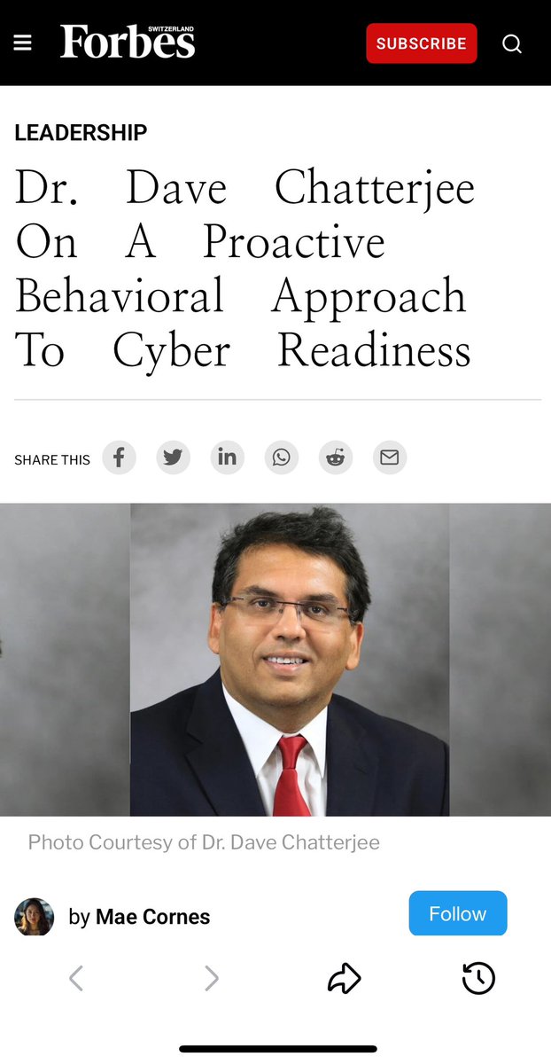This Forbes article does a great job highlighting the criticality of the human factor in mitigating cybersecurity risks. Here are a couple of powerful quotes from the article:

"The digital age’s most urgent battle is not fought with firewalls or encryption keys—it is won inside