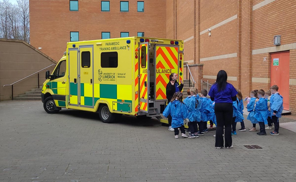 Great start this morning for the annual Teddy Bear Hospital event, run by <a href="/MedicineAtUL/">UL School of Medicine</a> students.  Such a fun and meaningful initiative &amp; it's great to see kids learning about important healthcare services like the ambulance while having fun with their teddies.

#studyatUL