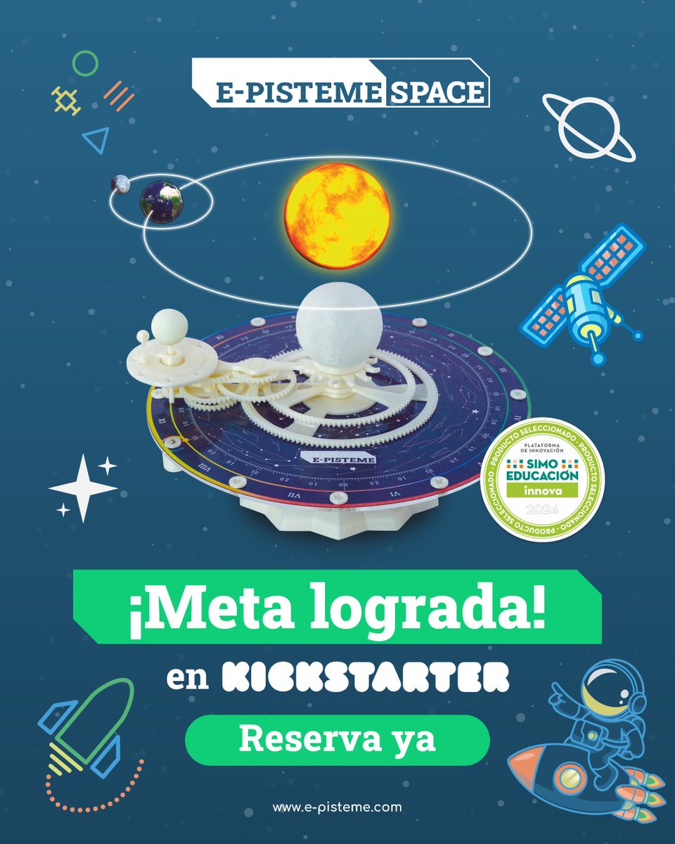 🎉 ¡Lo logramos! Hemos alcanzado la meta en <a href="/Kickstarter/">Kickstarter</a> 🚀🌍

Aún tienes hasta el sábado 15 a las 13:00hr CET para conseguir tu E-Tellurion a precio especial Early Bird. Después será 99€ (+envío). ¡No pierdas esta oportunidad!

➡️ Consigue el tuyo aquí: kickstarter.com/projects/16500…