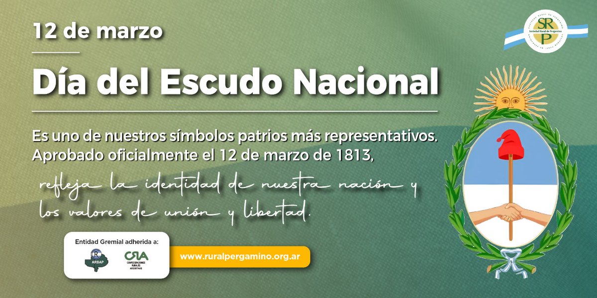 𝐔𝐧 𝐞𝐦𝐛𝐥𝐞𝐦𝐚 𝐪𝐮𝐞 𝐧𝐨𝐬 𝐮𝐧𝐞 🇦🇷

Desde hace más de dos siglos, el Escudo Nacional Argentino representa nuestra identidad, nuestros valores y nuestra historia. En el campo y en la ciudad, este símbolo nos recuerda la importancia del trabajo, la unión y la libertad.