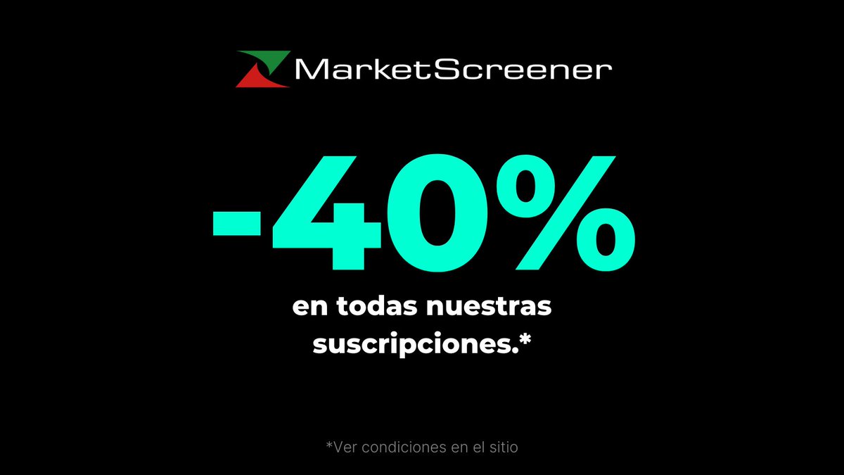 🔥 -40% 🎁 en todas nuestras suscripciones*
¡suscríbete!  👉 es.marketscreener.com/services/solut…
*Ver condiciones en el sitio 📄