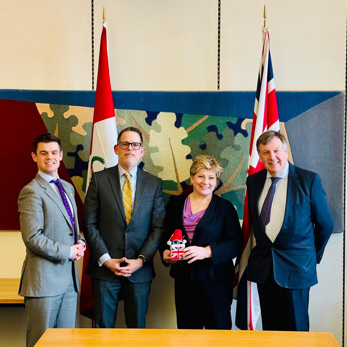Ambassador Ignacio Higueras Hare had the pleasure to meet and have a fruitful conversation with Dame <a href="/EmilyThornberry/">Emily Thornberry</a> MP, Chair of the Foreign Affairs Select Committee, Sir <a href="/JWhittingdale/">Sir John Whittingdale MP</a> MP, and <a href="/Phil_Brickell/">Phil Brickell MP</a> MP.
During the meeting, the Ambassador highlighted the historic