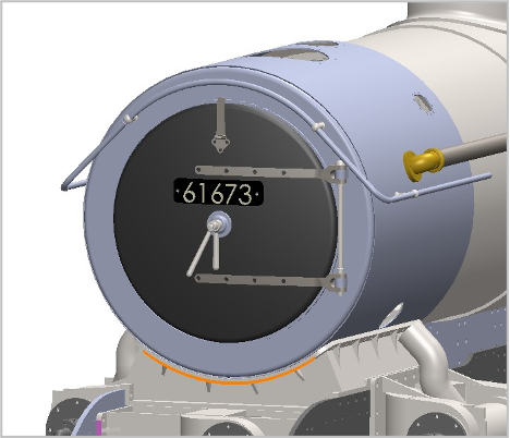 We are now very close to the recognizable "Face" of B17, Here is a photo of progress with the door and the CAD, showing some fittings and the Ring and Seal. The complete door will be on view at our Open Day on  12th April.<a href="/railadvent/">RailAdvent</a>