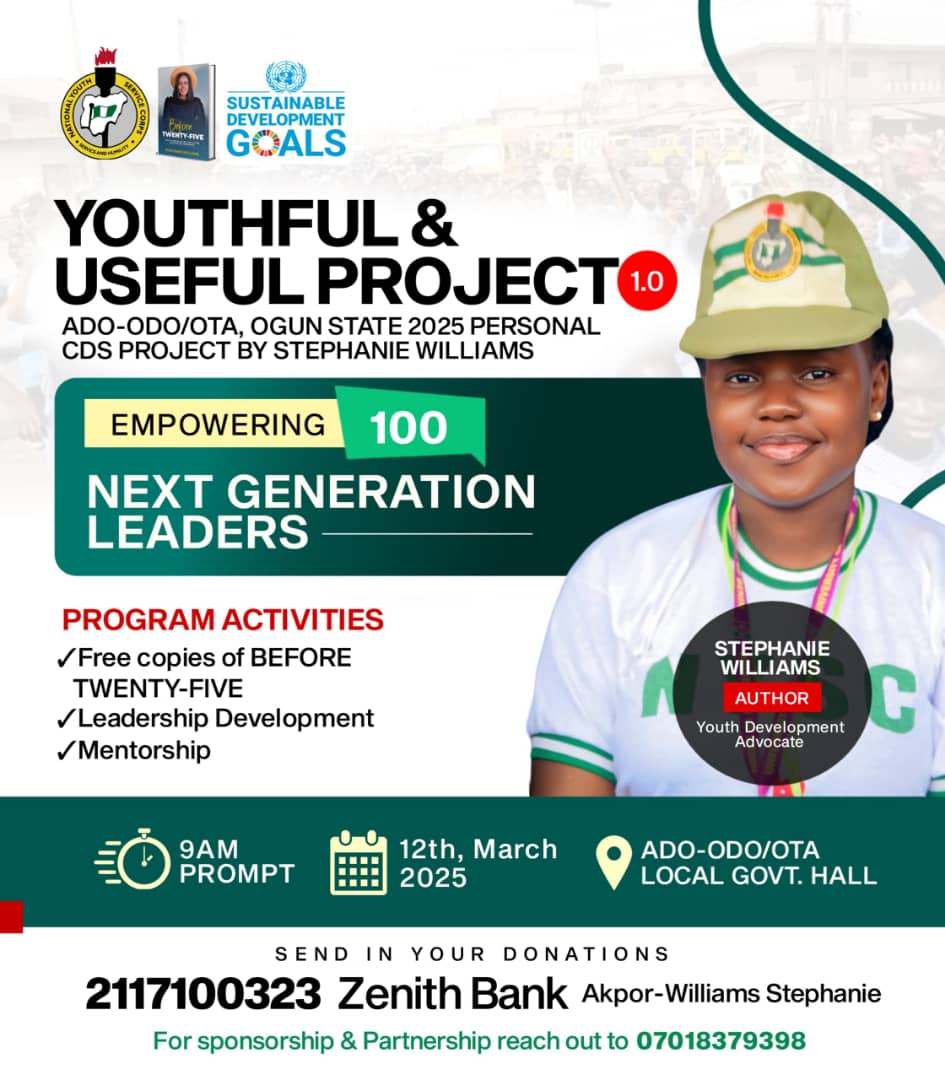 Nysc_OtaSdgs's tweet photo. Empowering 100 next generation leaders anchored by @iamstephynee
We are so excited for this event💃
#sdgsgoals
#sdgsummit
#nyscsdg https://t.co/l9suD994zy