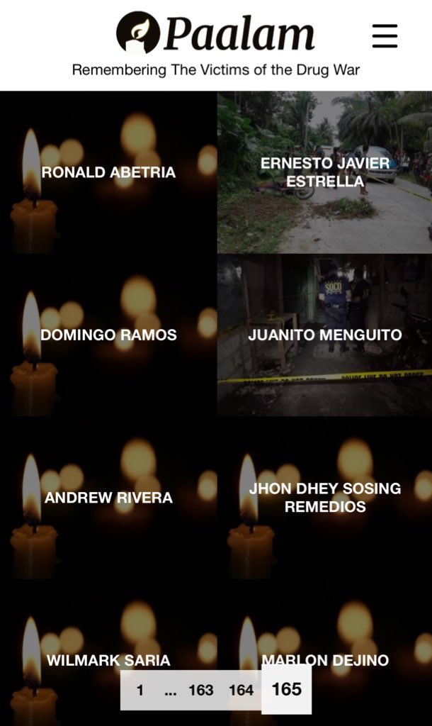 leinpop's tweet image. visit this website 🔗paalam.org

🕯️PAALAM: Remembering The Victims of the Drug War