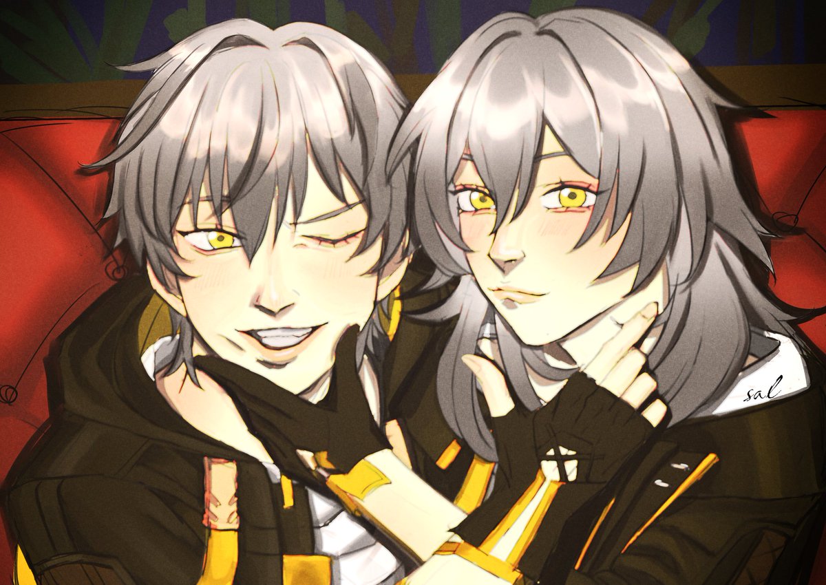 twins say cheese!! #HonkaiStarRail #Stelle #Caelus