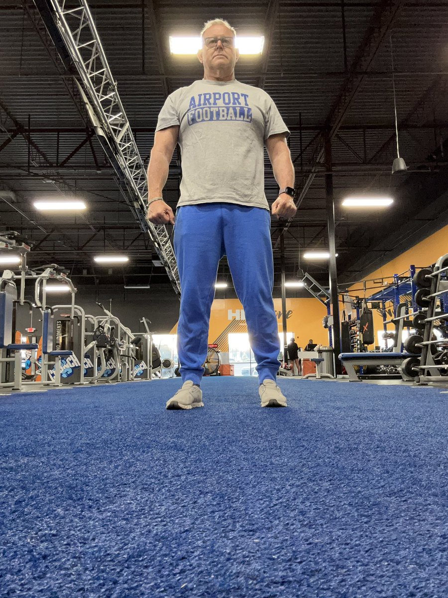 Empty gym, no lines, no wait! Down ⬇️27.  Maybe some blue turfCoachFidler <a href="/CrunchGym/">Crunch Fitness</a> <a href="/AirportAthDept/">Airport Eagle Athletics</a>