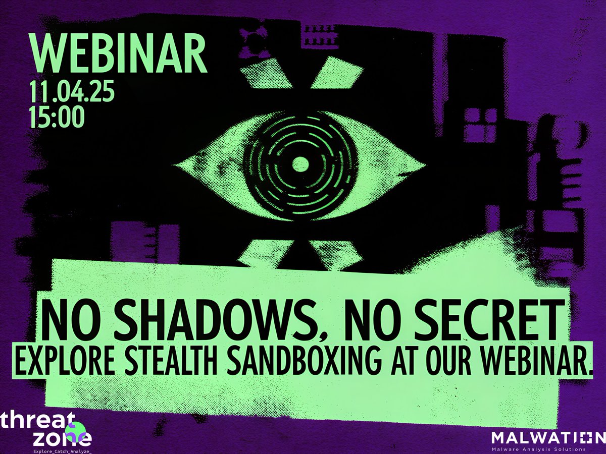 Ready to outsmart the most sophisticated malware? Join our webinar to explore Threat.Zone’s stealth hypervisor technology—designed to detect and analyze complex threats while overcoming anti-VM and anti-sandbox techniques.

Discover why these methods are crucial in