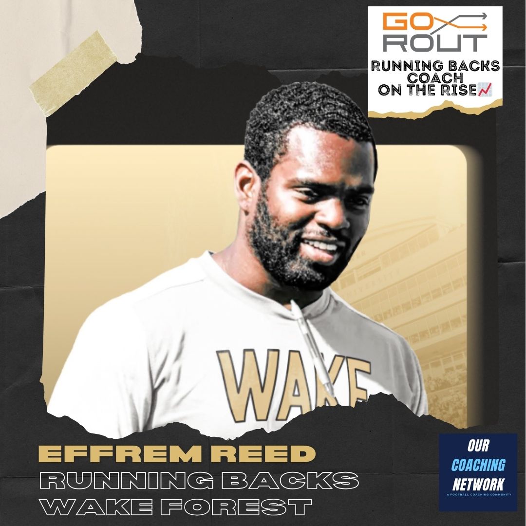 🏈<a href="/Go_Rout/">GoRout</a> RB Coach on the Rise📈

<a href="/Ereed26/">Effrem Reed</a> is the Running Backs Coach at <a href="/WakeFB/">Wake Forest Football</a>✅

And he is a 2025 Our Coaching Network RB Coach on the Rise 📈

RB Coach on the Rise🧵👇