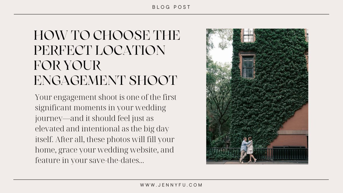 Choosing the right location is more than a backdrop — it’s the foundation for a luxury experience that reflects your love story.

Read our blog here--> jennyfu.com/how-to-choose-…

#engagement #engaged #jennyfustudio