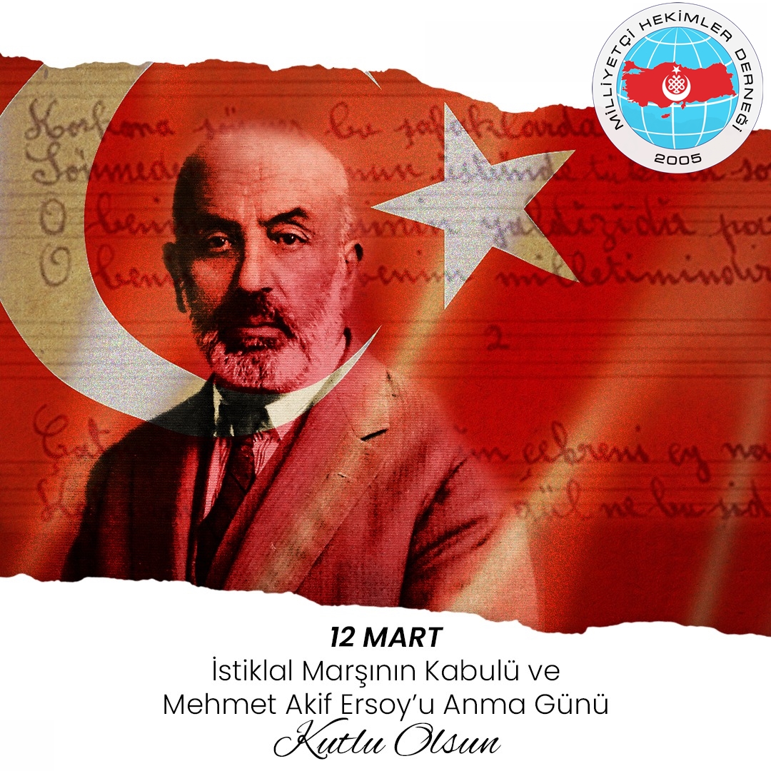 İstiklâl Marşı’mızın TBMM tarafından milli marş olarak kabul edilişinin 104. Yıldönümü kutlu olsun🇹🇷
 
Mehmet Akif Ersoy'u rahmetle anıyoruz!
 
ALLAH BU MİLLETE BİR DAHA İSTİKLÂL MARŞI YAZDIRMASIN 🇹🇷