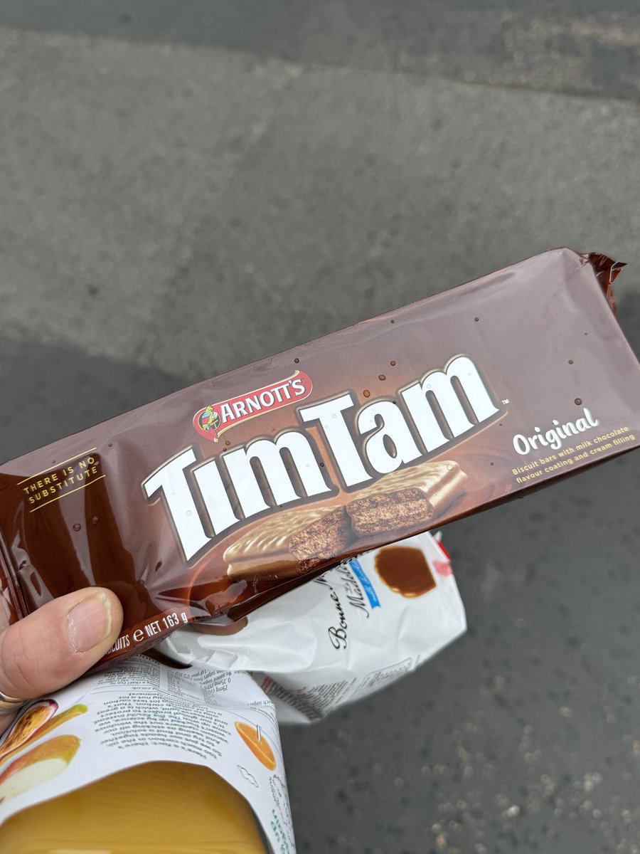 ⁦<a href="/sainsburys/">Sainsbury's</a>⁩ ⁦<a href="/SainsburysNews/">Sainsbury's News</a>⁩ 
To the person who organised for you guys to stock these - the worlds greatest chocolate bickies - Thank you!!!! You have made this #Aussie beyond happy. #timtam ⁦<a href="/ArnottsBikkies/">Arnott's Biscuits</a>⁩