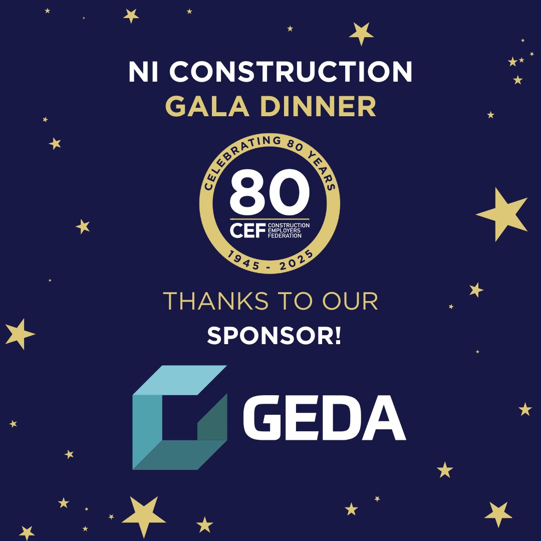 CEF (@cefni1) on Twitter photo A big thank you to <a href="/Geda_Const/">GEDA Construction</a> for supporting the CEF's Northern Ireland Construction Gala Dinner!🏗️👏
GEDA is an award-winning, multifaceted Construction, Civil Engineering, and Development company based in Co Tyrone, Northern Ireland. 👉 geda.co.uk
#CEF80 A big thank you to <a href="/Geda_Const/">GEDA Construction</a> for supporting the CEF's Northern Ireland Construction Gala Dinner!🏗️👏
GEDA is an award-winning, multifaceted Construction, Civil Engineering, and Development company based in Co Tyrone, Northern Ireland. 👉 geda.co.uk
#CEF80