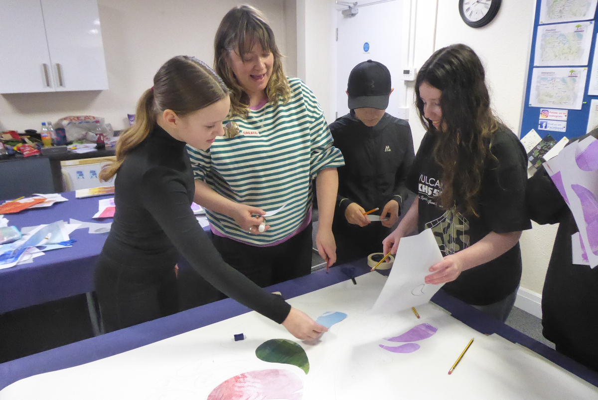 Today is Young Carers Action Day and this years theme is "Give Me A Break". In the lead up to today our a group of our amazing Young Carers worked hard with <a href="/createcharity/">Create</a>  to make some incredible artwork.. and to have a break! Show your support to Young Carers today and everyday