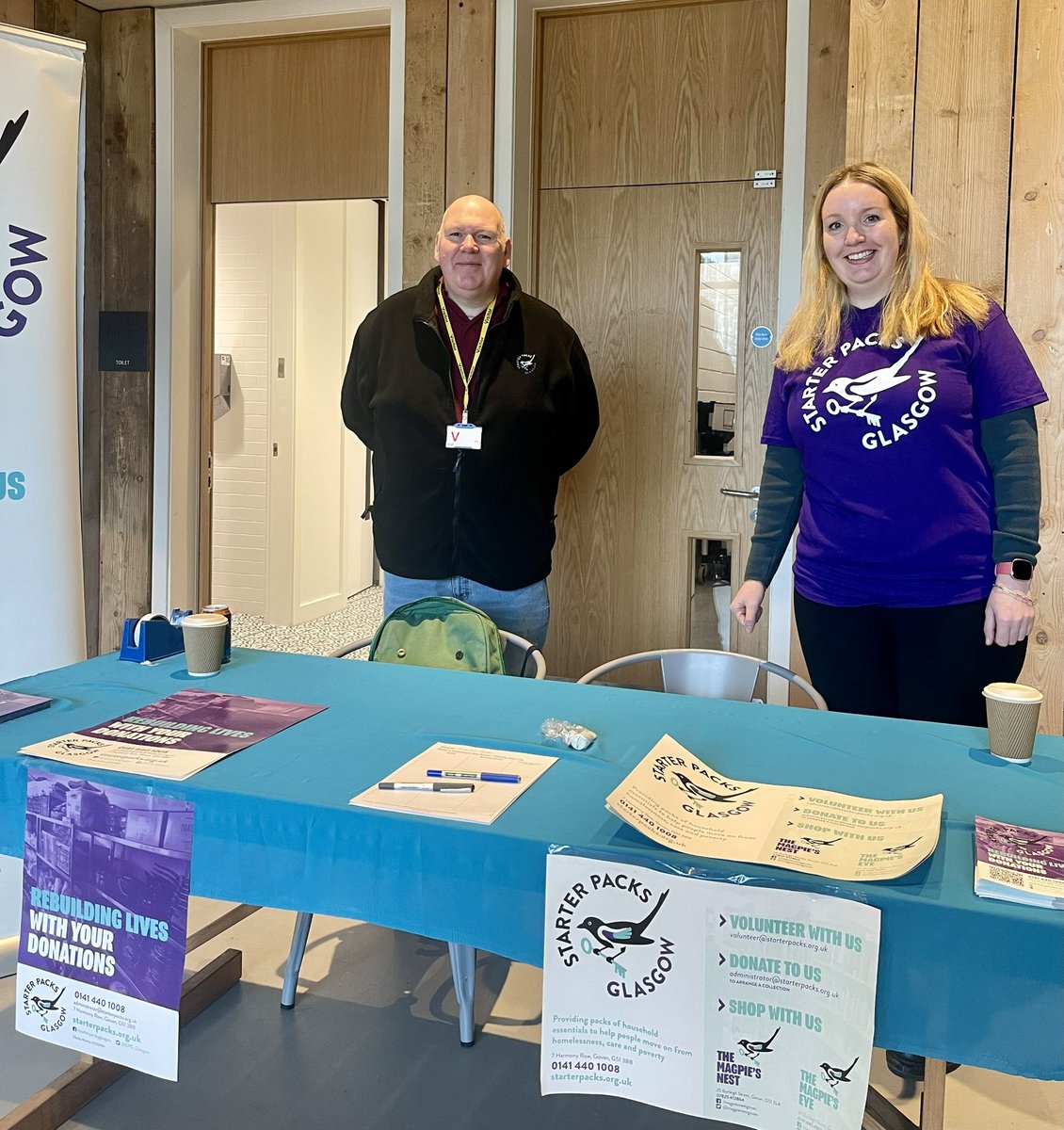 We are representing Starter Packs Glasgow today at <a href="/BarclaysUK/">Barclays UK</a> for their Make A Difference Charity Showcase. Always a pleasure to show off the work that we do, and also a huge support to be able to attract new volunteers to join our team.