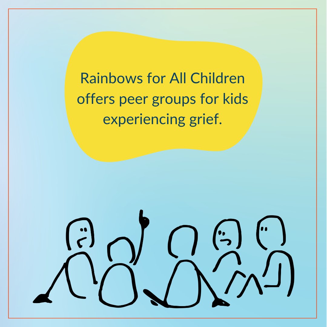 rainbowsforkids's tweet image. Various forms of grief can arise from circumstances beyond the loss of a family member. Rainbows is dedicated to supporting ALL children who are navigating their grief.  
#ChildhoodGrief #SupportForKids #GriefAwareness #LossAndHealing #Nonprofit #PeerGroups