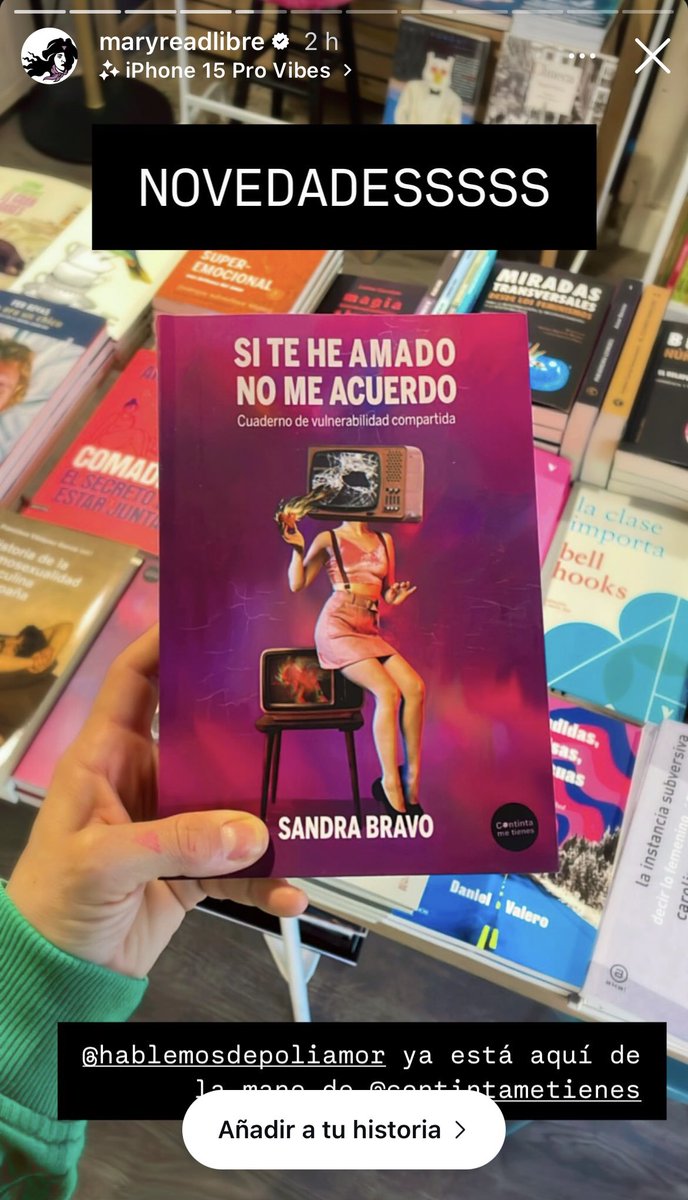 Entro poco por aquí, pero me apetece deciros: que he publicado mi segundo ensayo con mis queridas y admiradas <a href="/continta_mt/">Continta Me Tienes</a> que el 19/3 estará disponible en las librerías, pero que en <a href="/MaryReadLibre/">Mary Read</a> lo tenéis a-bailable 💃🏽 desde hoy. Qué ganas de comenzar con las presentaciones 🥰