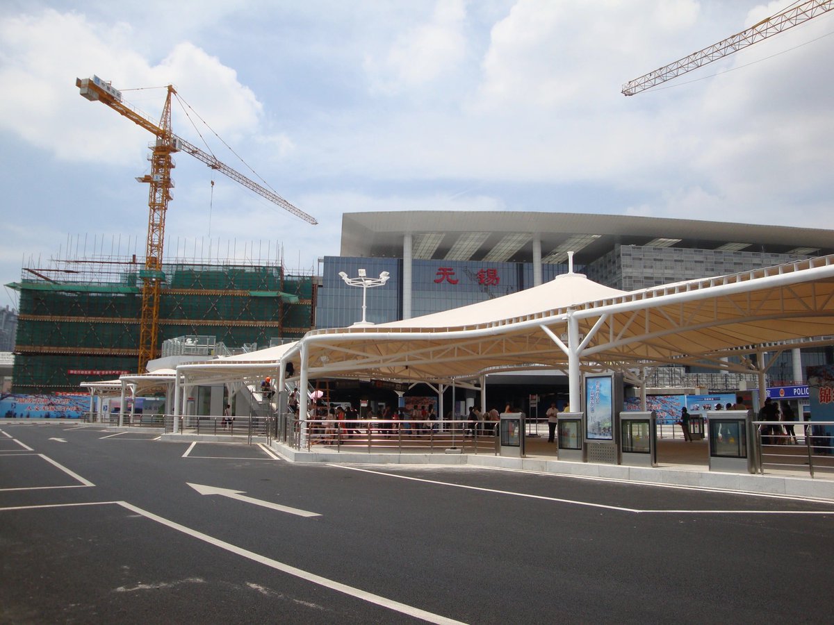 LilyW9916's tweet image. UCTEXTILE Membrane Structure 1200G Applied in Jiangsu Wuxi Railway Station Square PTFE Membrane Structure.
#uctextile #PTFEmembrane #membranestructure #architecturaldesign #railwaystation #tensilestructure #fabricarchitecture #construction #buildingmaterials #Jiangsu #engineering