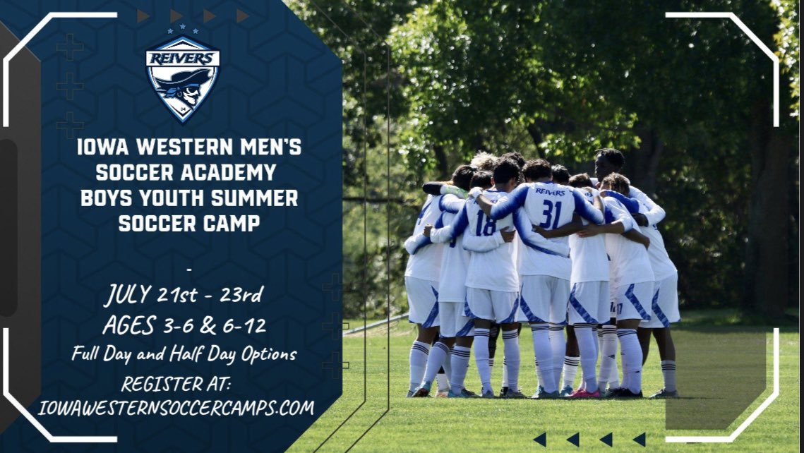 🚨BREAKING🚨 Join us this summer for our Boys Youth Summer Soccer Camp! Registration is open at iowawesternsoccercamps.com
