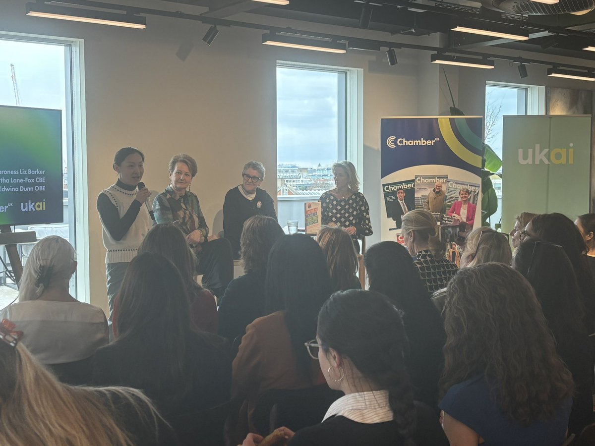 Empowering Women Leader’s in Tech 🦾🚺 

Introduction by Zoe Qin, Head of AI <a href="/dawncapital/">Dawn Capital</a> … special thanks to them for hosting us 

#BaronessBarkersBookClub #AI #Inclusion 

<a href="/UKAIofficial/">UKAI</a>