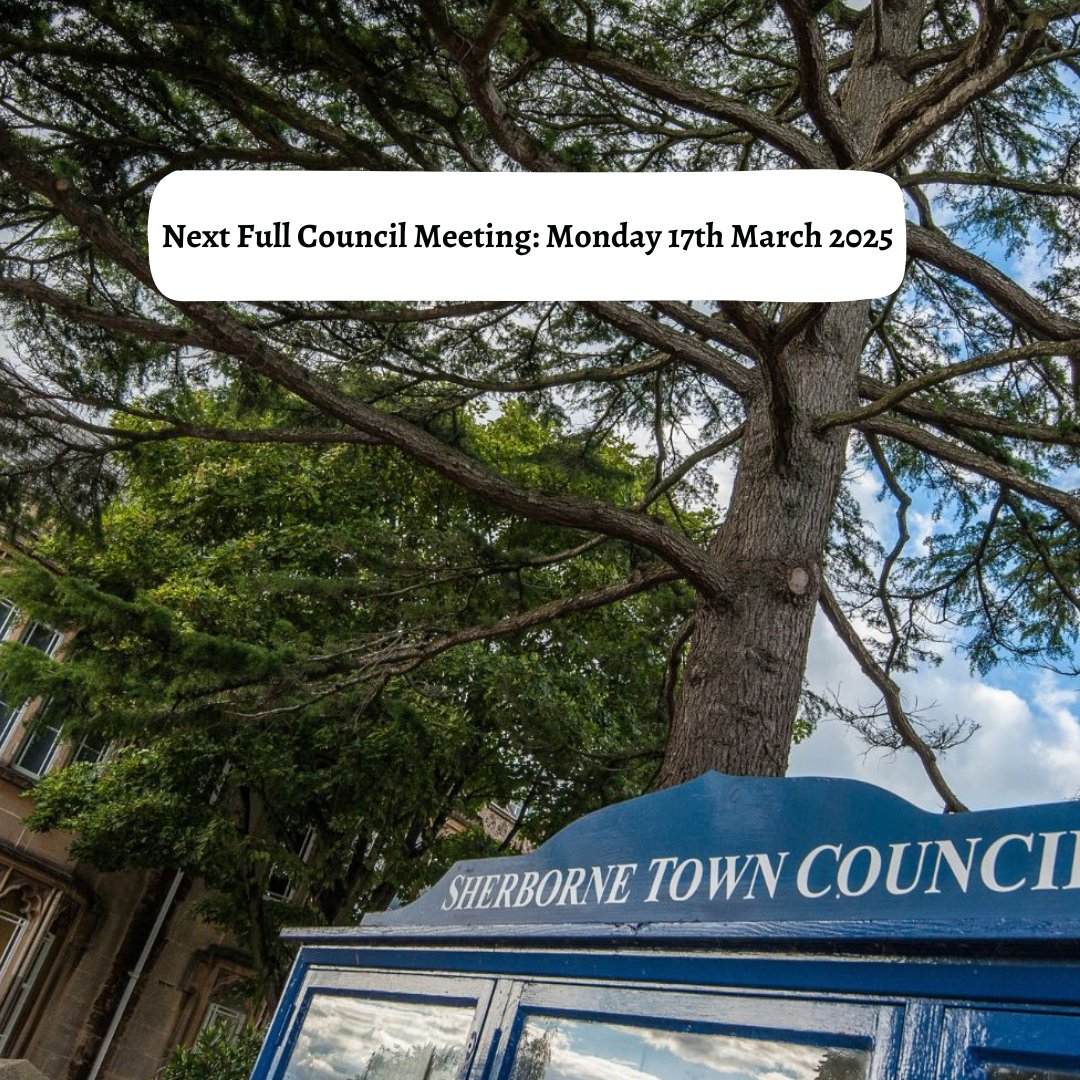 Sherborne Town Council (@sherbornetowncl) on Twitter photo The next Full Council Meeting will take place at 6pm on Monday 17 March 2025 at The Manor House, Newland.
A copy of the agenda can be seen here: bit.ly/43BMmdN
If you would like to attend the public session please email civicadmin@sherborne-tc.gov.uk.
#Sherborne The next Full Council Meeting will take place at 6pm on Monday 17 March 2025 at The Manor House, Newland.
A copy of the agenda can be seen here: bit.ly/43BMmdN
If you would like to attend the public session please email civicadmin@sherborne-tc.gov.uk.
#Sherborne
