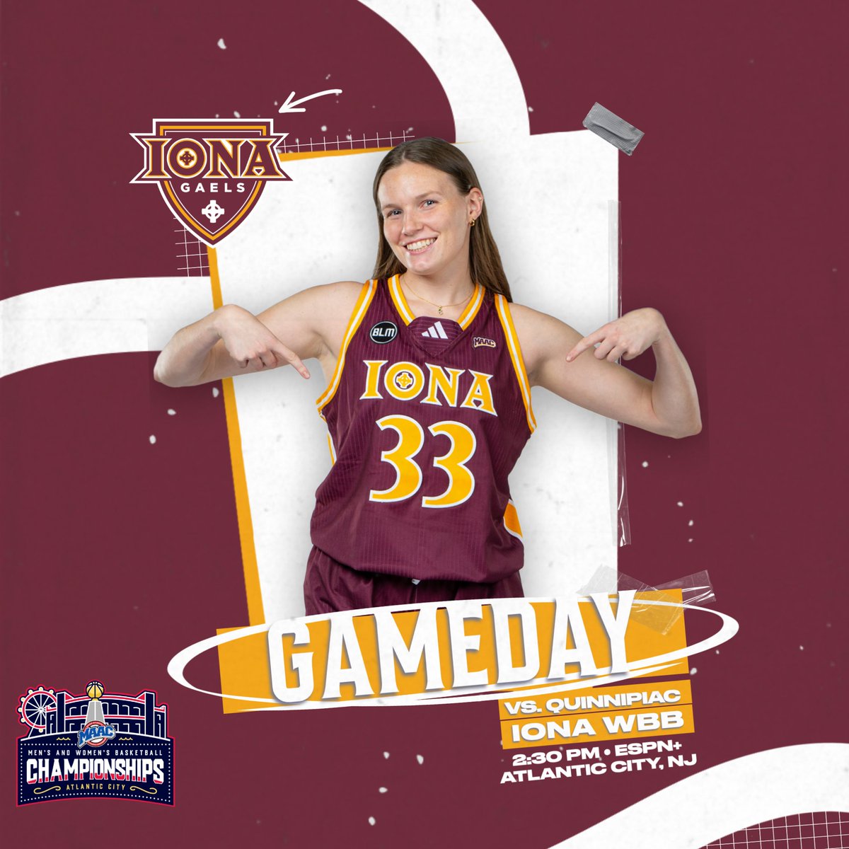 Iona Women's Hoops (@ionawbb) on Twitter photo ππΌπππΏπΌπ: A battle with the Bobcats in the <a href="/MAACHoops/">#MAACHoops</a> Quarterfinals!
π: <a href="/QU_WBB/">Quinnipiac Women's Basketball</a>
π
: TODAY
β°: 2:30 p.m.
πΊ: <a href="/ESPNPlus/">ESPN+</a>
π: Jim Whelan Boardwalk Hall
π: ionagaels.com/livestats
#RaisingTheFEEE #GaelNation ππΌπππΏπΌπ: A battle with the Bobcats in the <a href="/MAACHoops/">#MAACHoops</a> Quarterfinals!
π: <a href="/QU_WBB/">Quinnipiac Women's Basketball</a>
π
: TODAY
β°: 2:30 p.m.
πΊ: <a href="/ESPNPlus/">ESPN+</a>
π: Jim Whelan Boardwalk Hall
π: ionagaels.com/livestats
#RaisingTheFEEE #GaelNation
