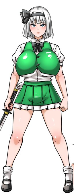 skeb進捗
爆乳妖夢ちゃん… 